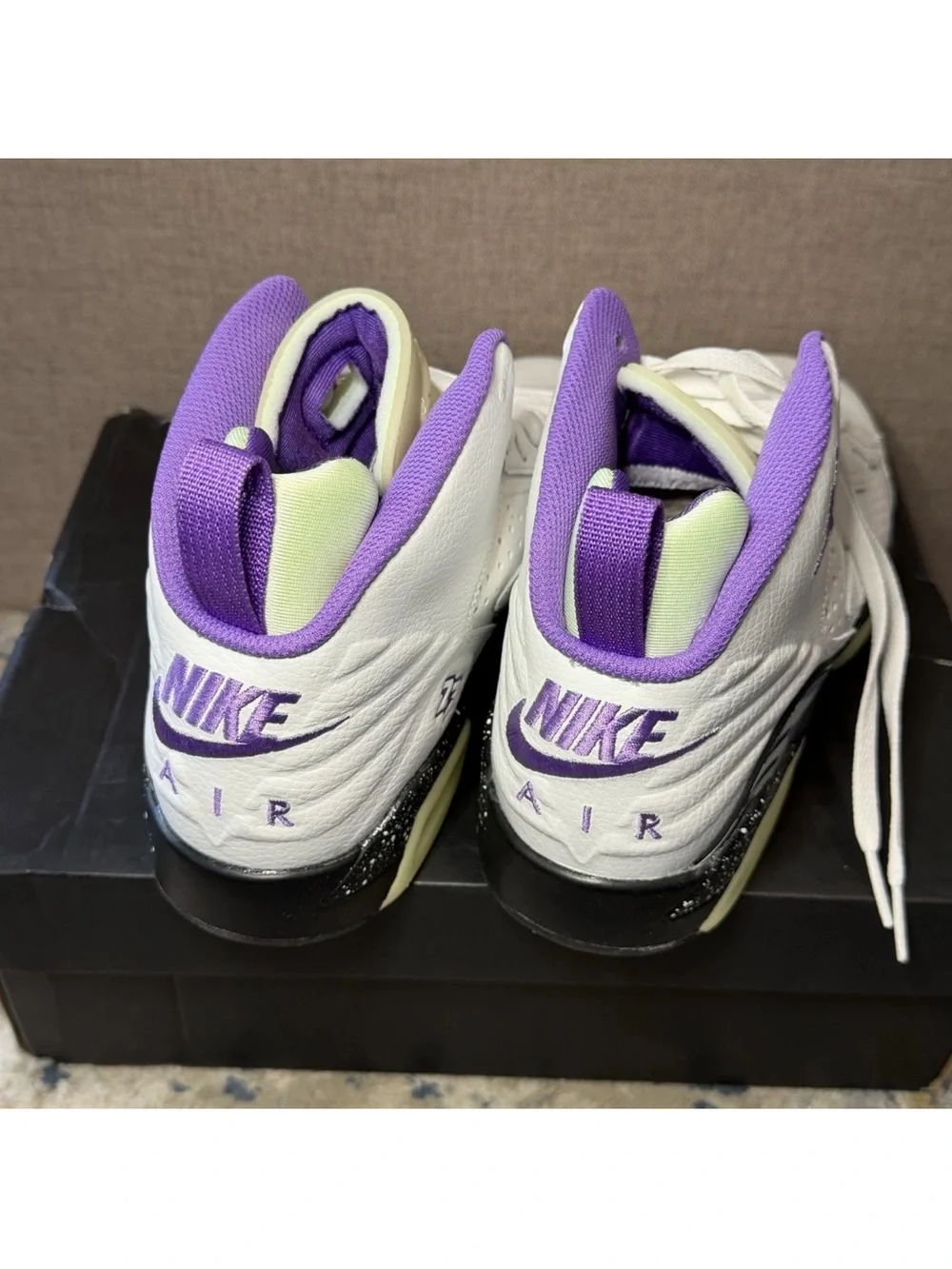 Nike Jordan MVP GS Size 6Y Shoes Raspberry White Black Purple NIB DZ5577 109
